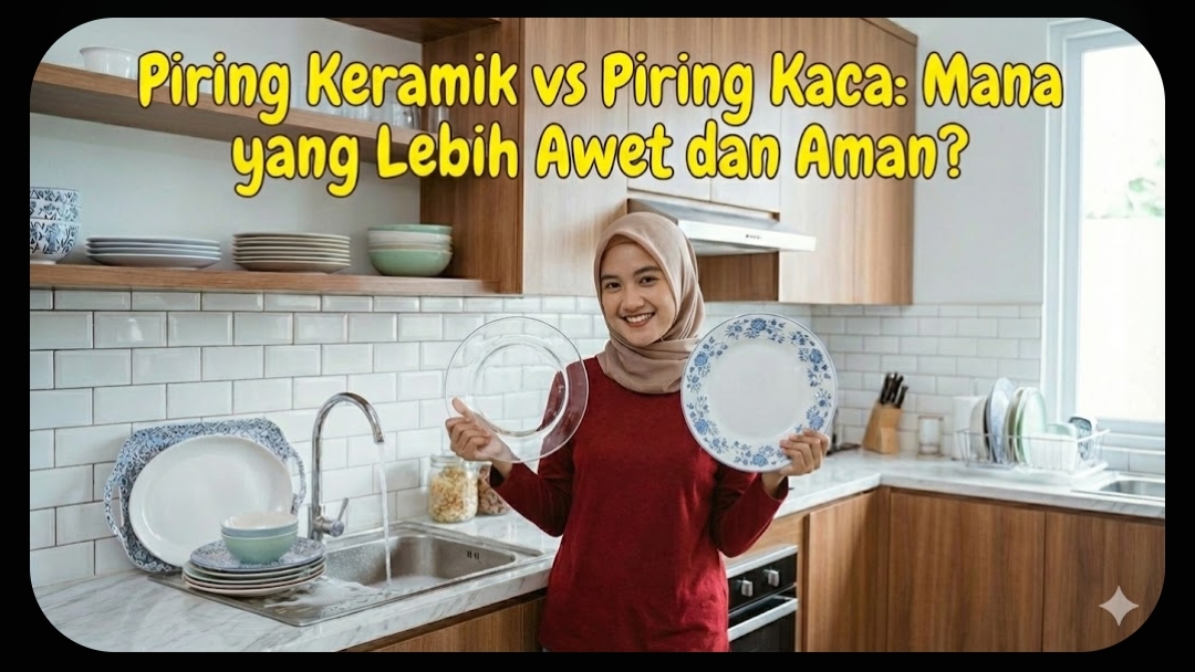 Piring kaca dan piring Melamin