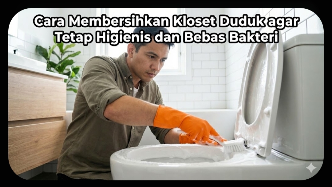 Membersihkan Kloset Duduk