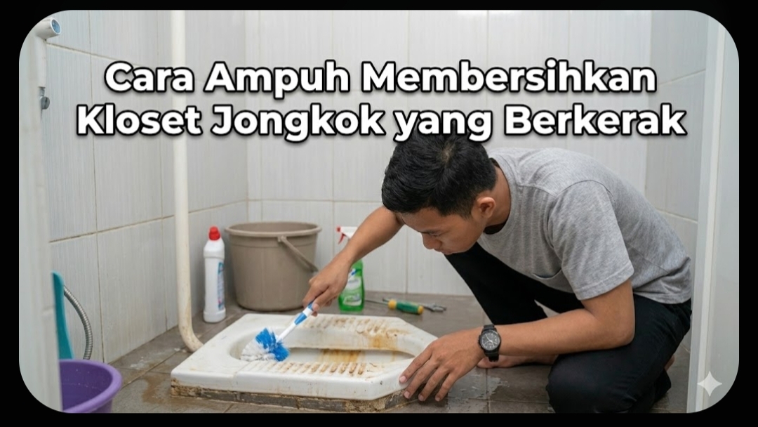 Membersihkan Kloset Jongkok