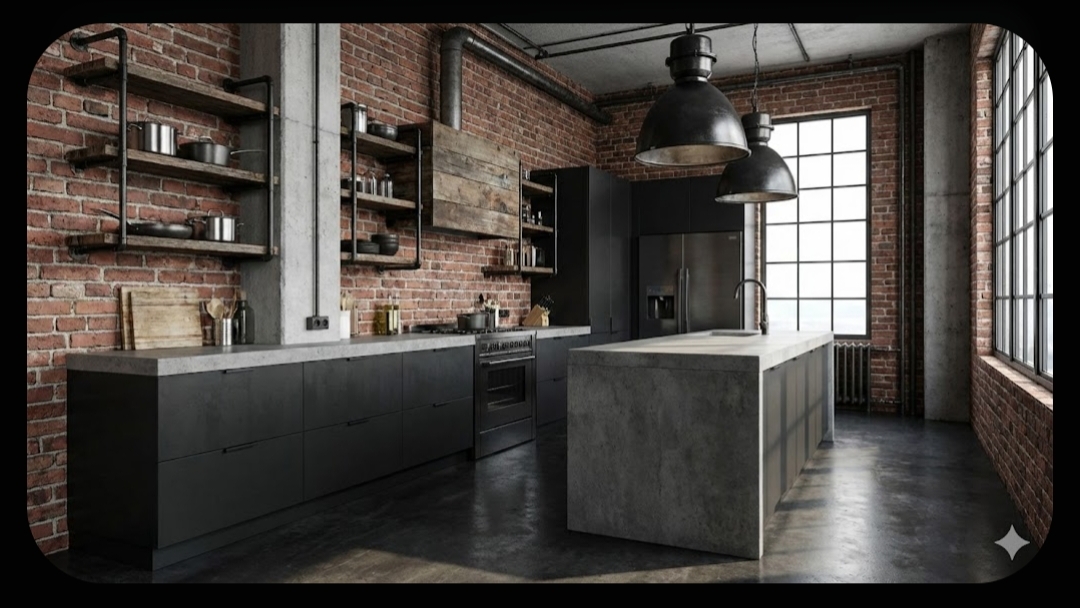 dapur modern industrial