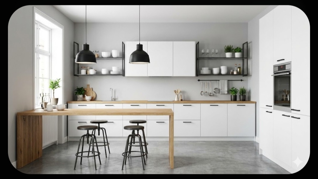 Dapur Scandinavian Industrial Light