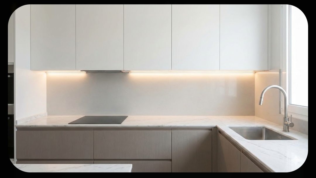 Lampu LED Strip di Bawah Kabinet