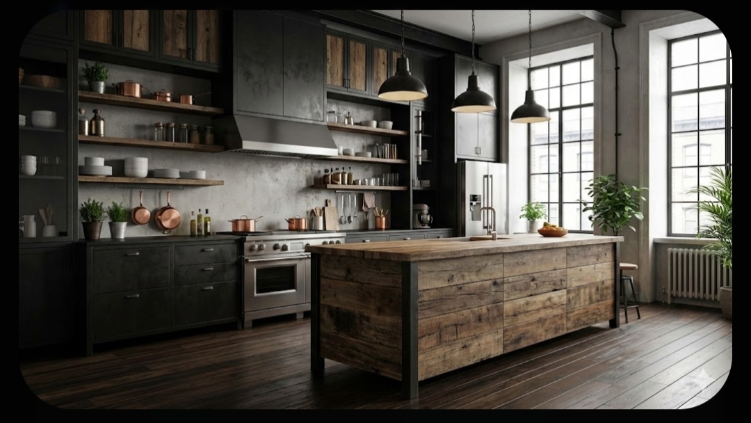 Industrial warna gelap