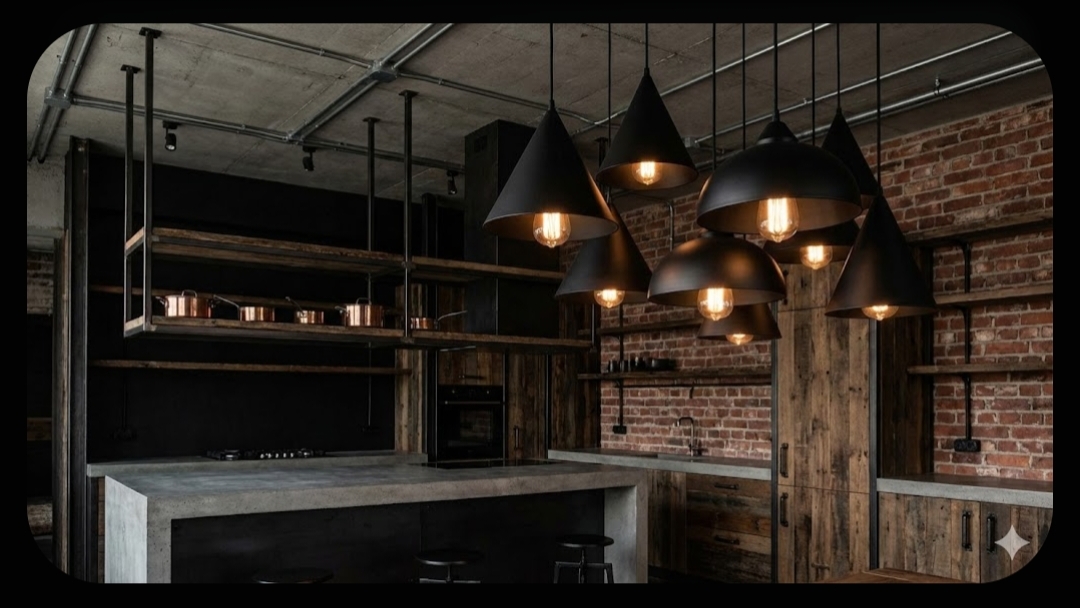 Lampu gantung industrial