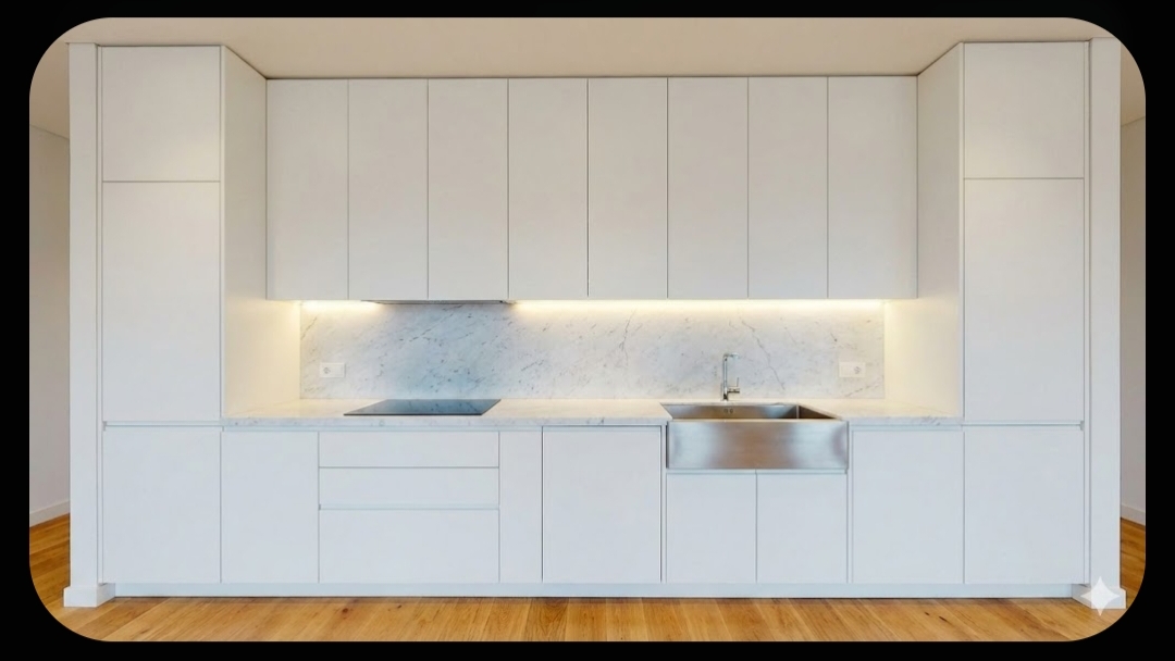 Kitchen Set dengan Kabinet Full ke Atas