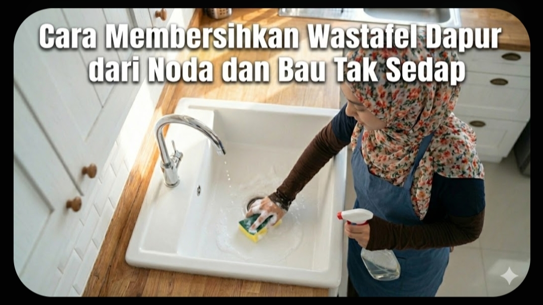 Membersihkan wastafel