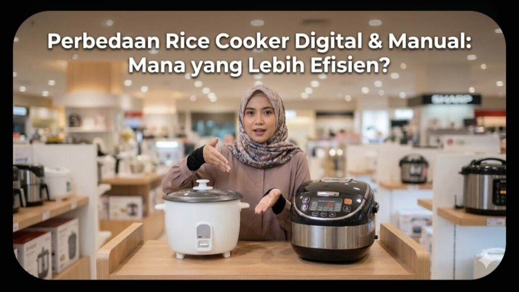 Perbedaan Rice cooker digital dan manual
