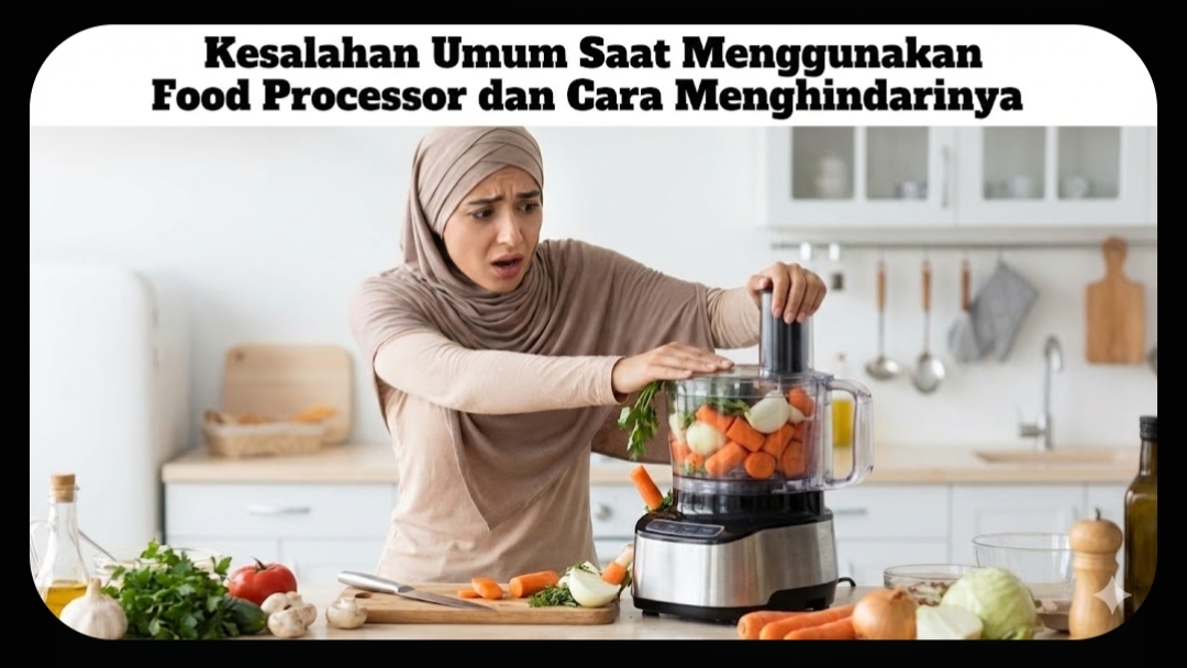 Kesalahan menggunakan food processor