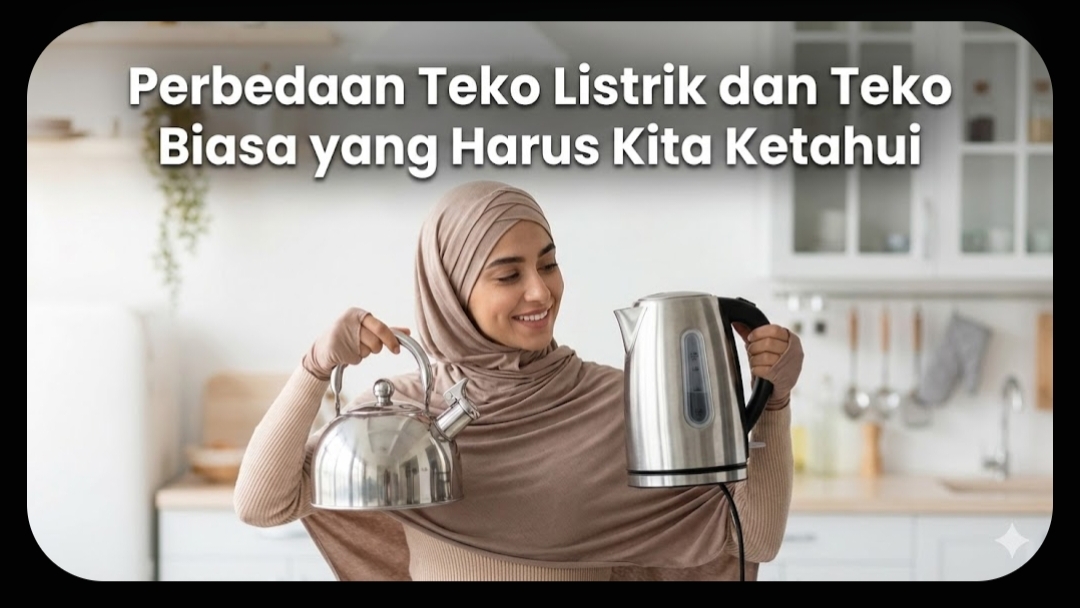 Teko listrik dan biasa