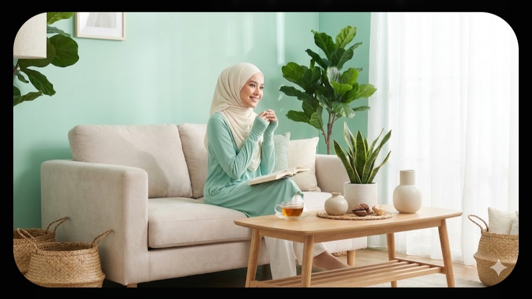 Ruang tamu Mint Green