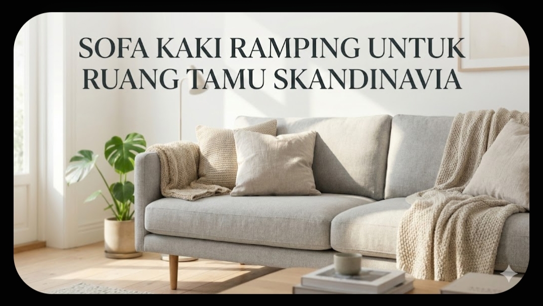 Sofa kaki ramping