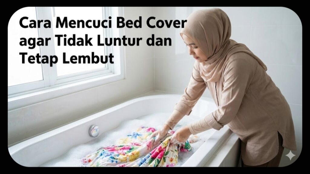 Mencuci bed cover