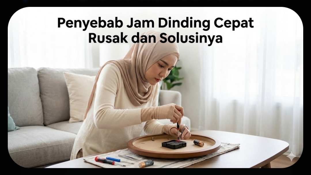 Jam dinding rusak