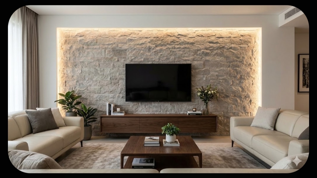 Wallpaper dinding belakang TV