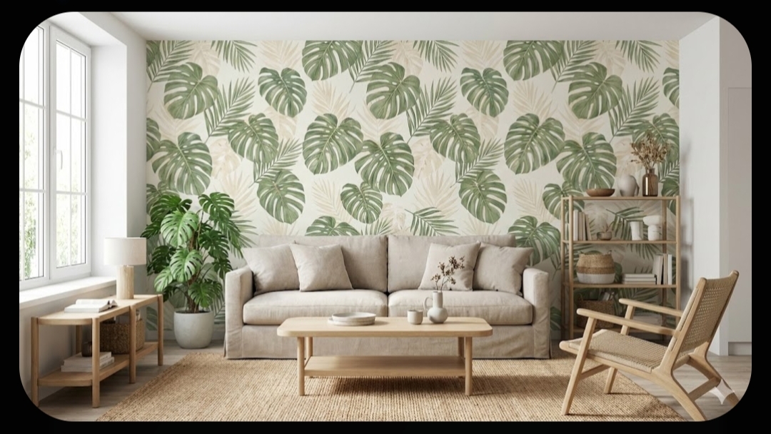 Wallpaper motif daun