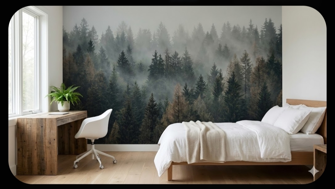 Wallpaper motif hutan