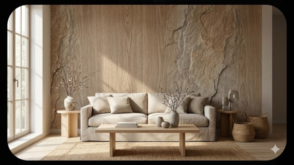 Wallpaper motif tekstur alami