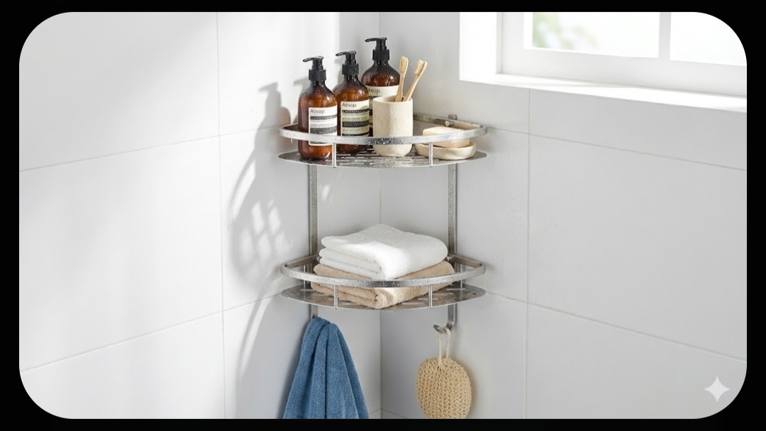 Rak kamar mandi sudut