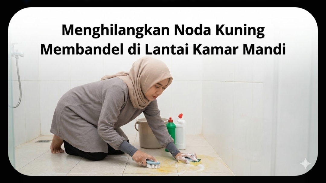 Menghilangkan Noda Lantai